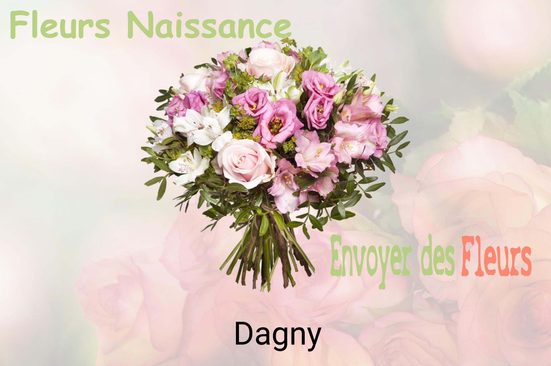 Bouquet de fleurs de naissance livré à Dagny